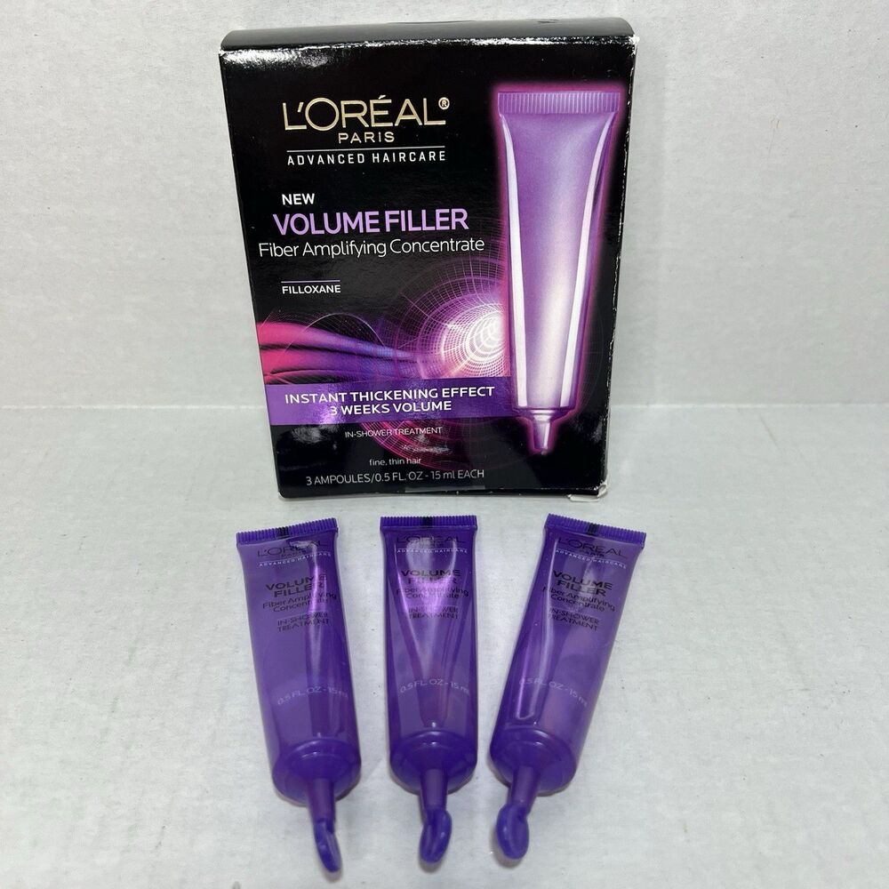 L'Oreal Volume Filler Fiber Amplifying Concentrate 3 Ampoules Box Wear